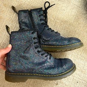 Dr. Martens 1460 Iridescent Black Spot Lace-Up Bootie